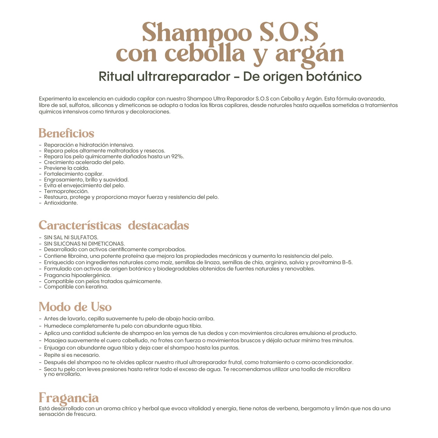 Shampoo S.O.S - Ritual Botánico