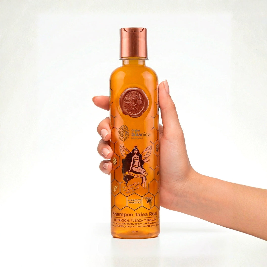 Shampoo Jalea Real, Nutrición, Fuerza y Brillo - Ritual Botánico