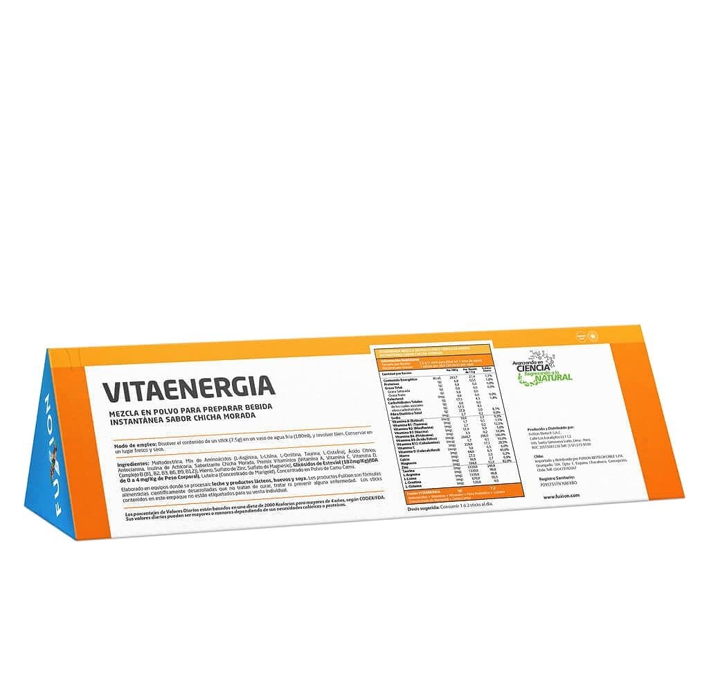 Vitaenergía Fuxion Vitaminas, Minerales, Antioxidantes, Aminoácidos - 30 Sobres
