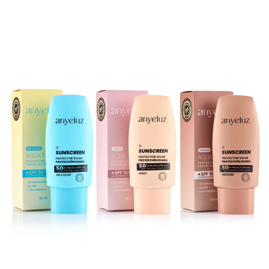 Protector Solar SPF50+ Con Proteccin UVA (Tono Ligth) - Anyeluz