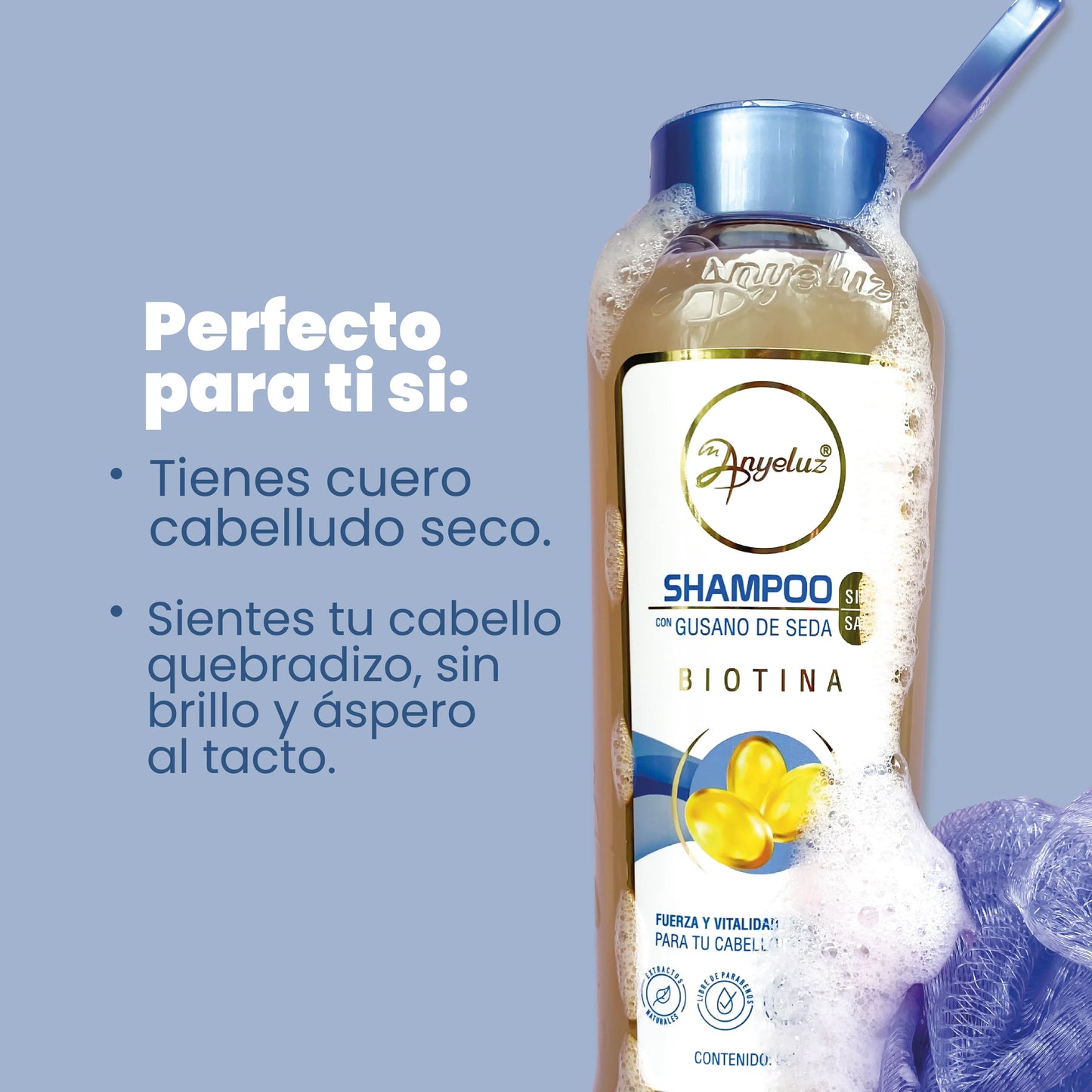Shampoo Gusano De Seda - Anyeluz