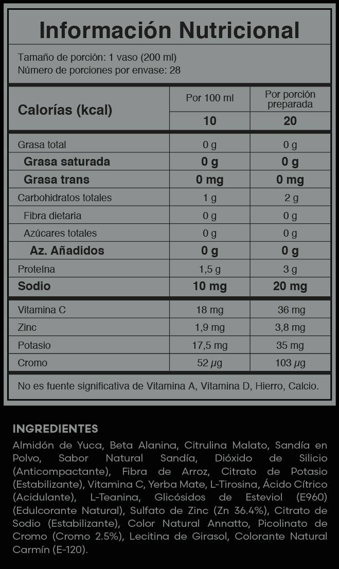 Presprt Fuxion Más Rendimiento - g a $35