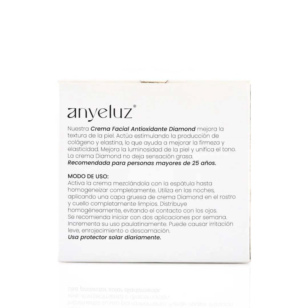 Crema Facial Antioxidante Diamond Mejora La Textura De La Piel - Anyeluz