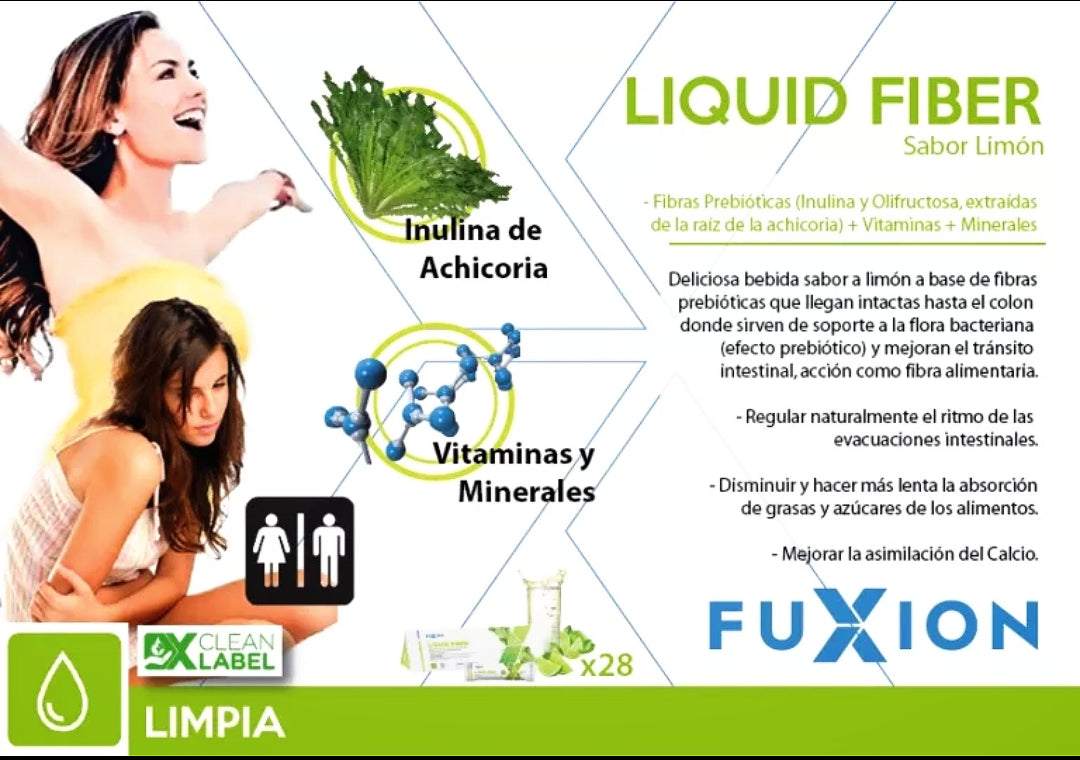 Liquid Fiber Fuxion Fibra - 28 Sobres