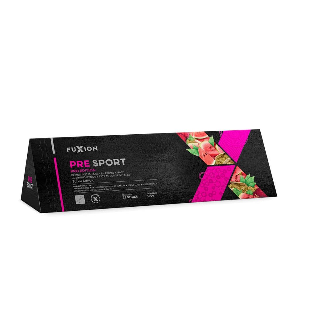 Pre Sport Fuxion Pre Entreno, Aumenta Energía Y Rendimiento Físico - 28 Sobres