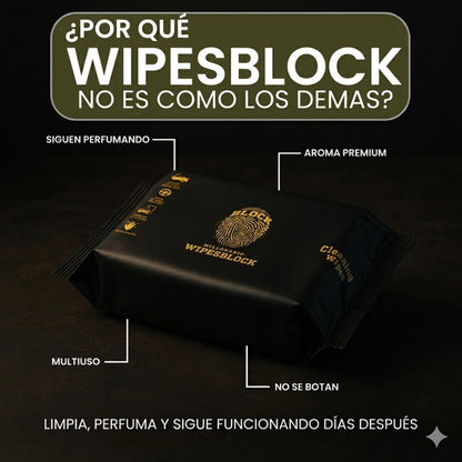 Perfume para Carro CarBlock + Paños WipesBlock + Restaurador BlackBlock + Perfume WomanBlock
