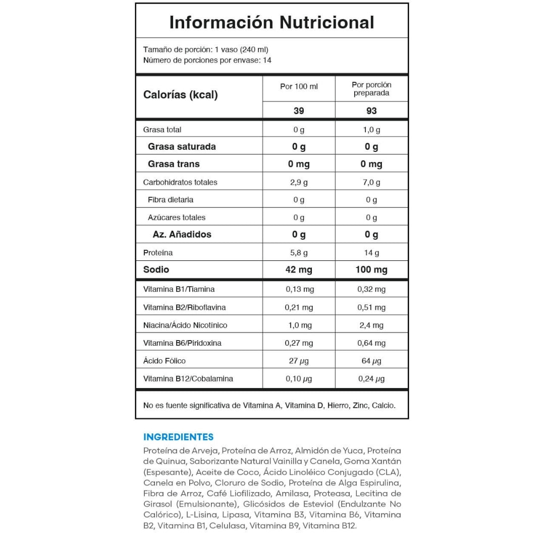 Proteína Activa Fit Fuxion Control de Peso y Saciedad con Proteína Vegetal Sabor Chocolate - 14 Sobres