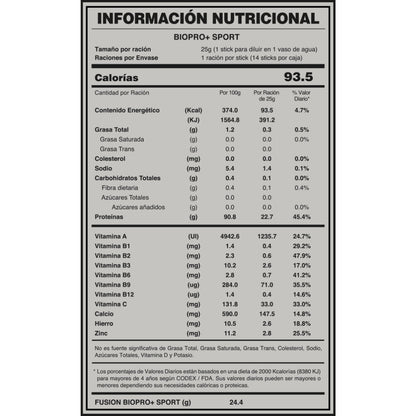 Proteína Biopro+ Sport Fuxion Aumenta Masa Muscular Magra - 14 Sobres