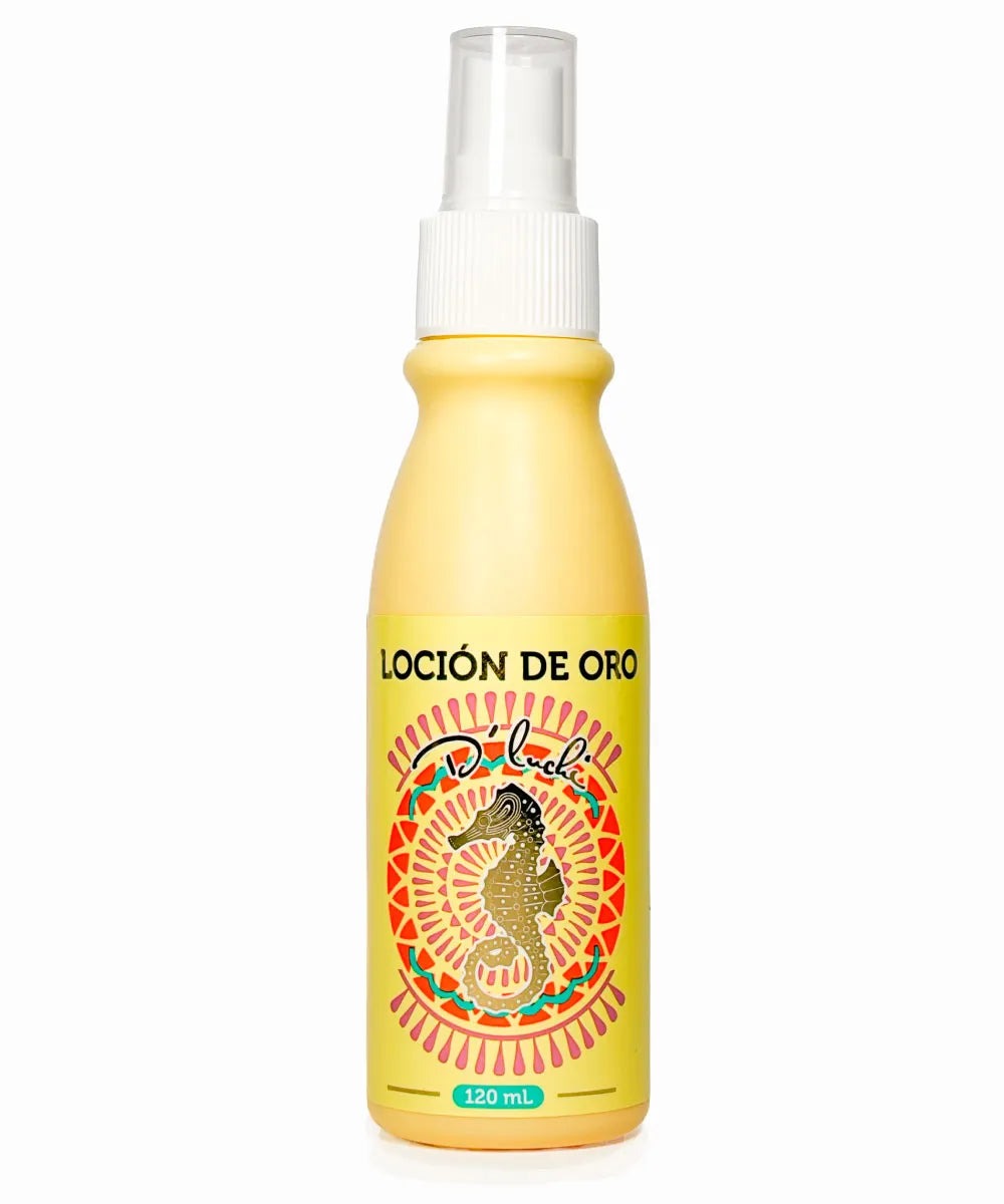 Loción De Oro Aclarante De Vello Corporal Con Vitamina E y Aloe Vera 120 mL - D'Luchi