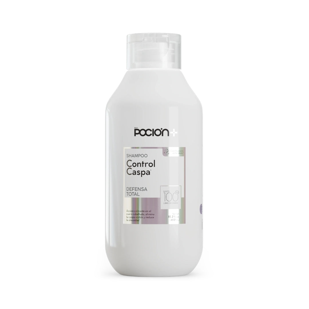 Shampoo Control Caspa, Anticaspa y Antipicazón - Poción