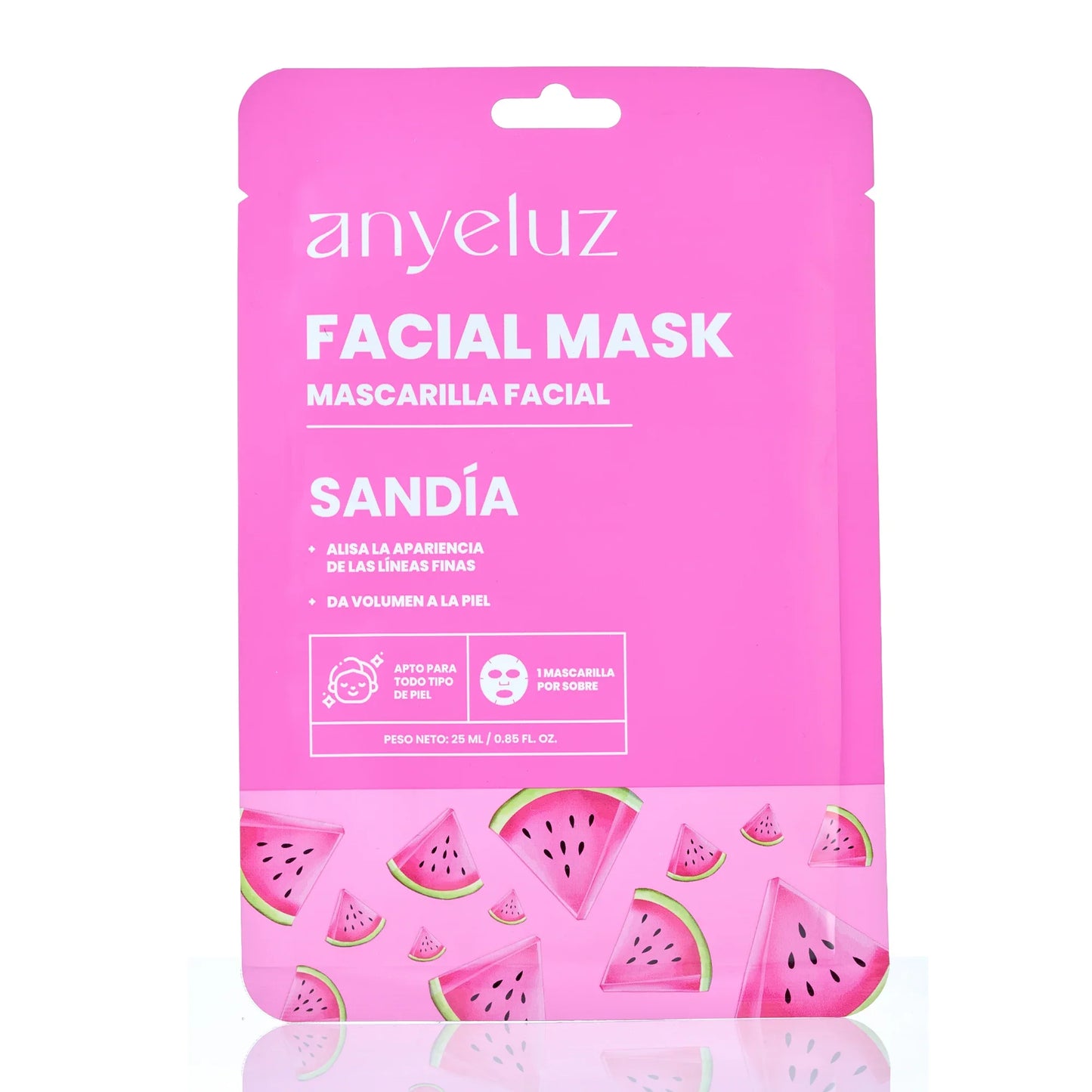 Mascarilla Facial Sandía, Hidratación Profunda Para Descansar La Piel  - Anyeluz
