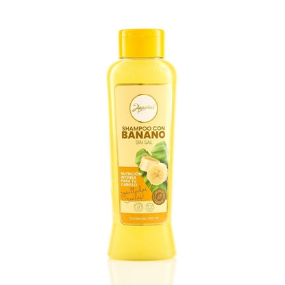 Shampoo Con Banano Fortalecer, Nutre y Revitaliza El Cabello Frágil - Anyeluz