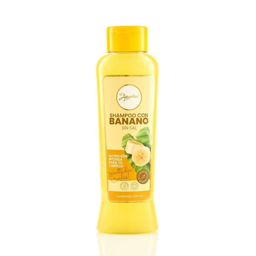 Shampoo Con Banano Fortalecer, Nutre y Revitaliza El Cabello Frágil - Anyeluz