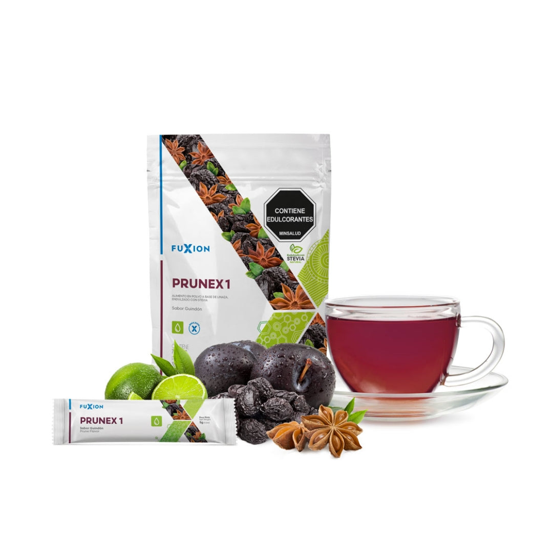 Prunex Fuxion Para El Estreñimiento, Limpieza Natural Del Colon, Detox - 7 Sobres
