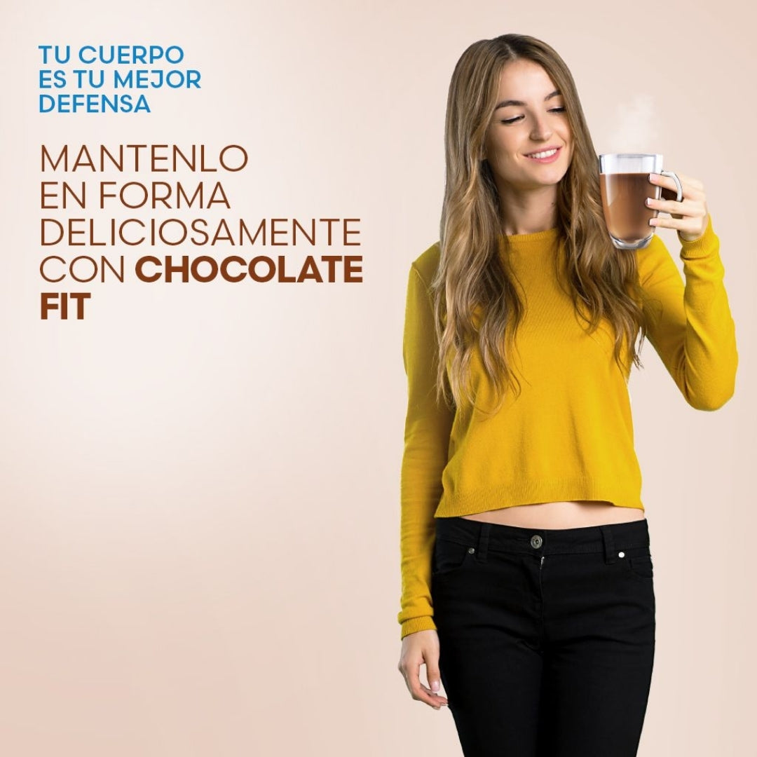 Chocolate Fit Fuxion Reduce Medidas y Ansiedad De Comer - 14 Sobres