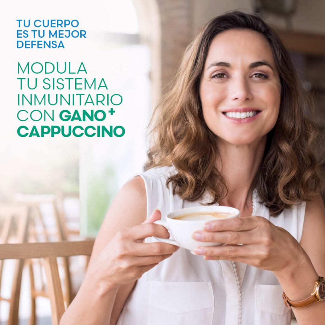 Capuchino Café Ganomas Fuxion Fortalece Sistema Inmune - 28 Sobres