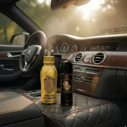 Perfume Para Carro Carblock + Perfume Femenino Con Feromonas Millonaria Womanblock