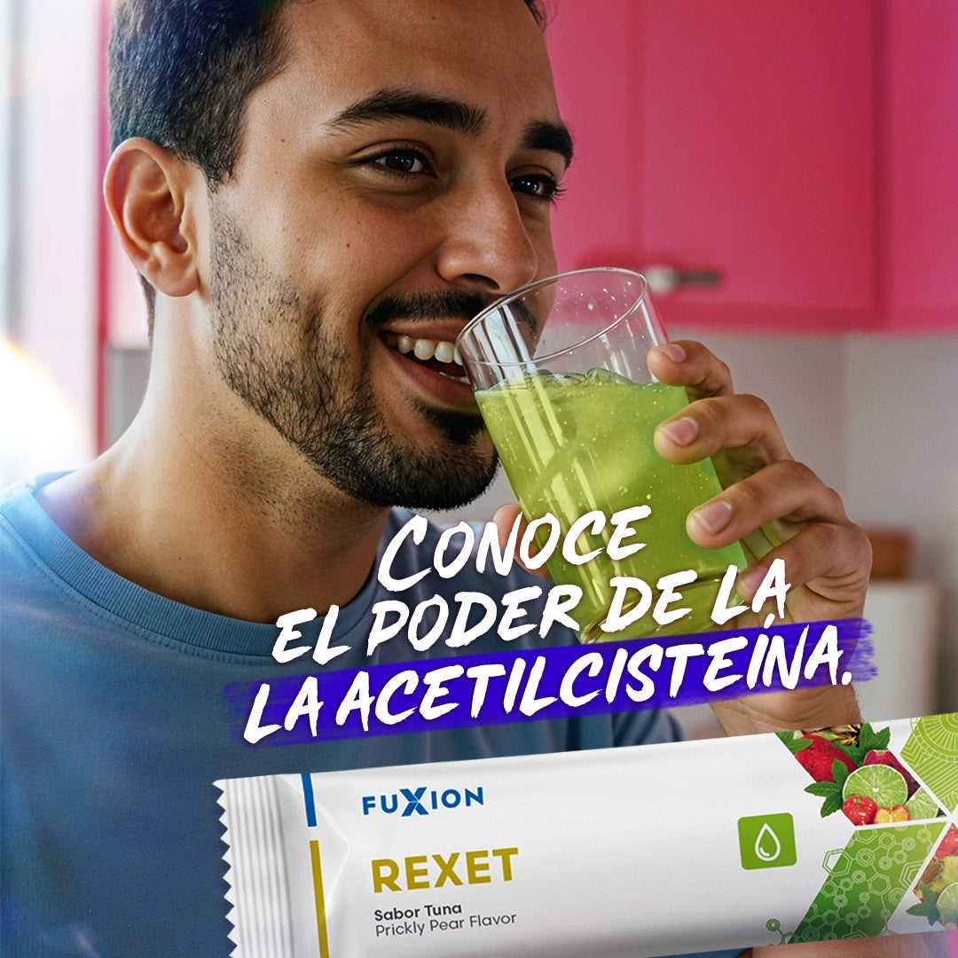 Rexet Fuxion Para Hígado Graso y Guayabo - 28 Sobres