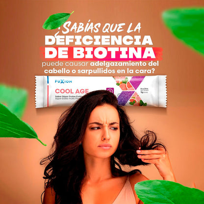 Colágeno Cool Age Fuxion Apoyo Nutricional para la Piel, Cabello y Uñas - 28 Sobres
