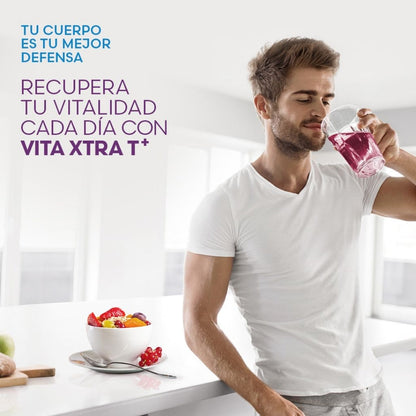Vita Xtra T+ Fuxion Energizante Natural Con Vitaminas - 28 Sobres