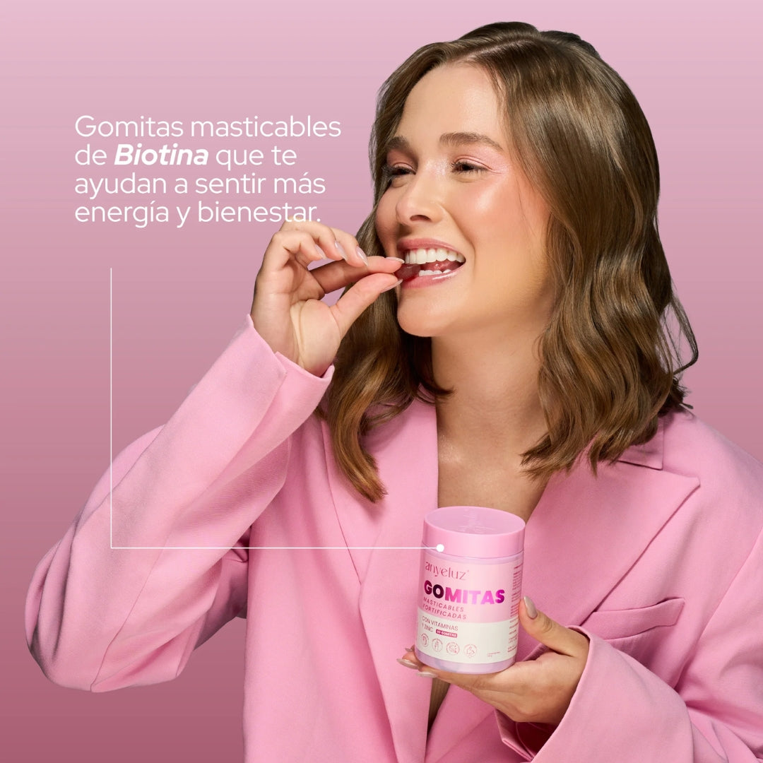 Gomitas de Biotina Fortificadas Con Biotina y Zinc - Anyeluz