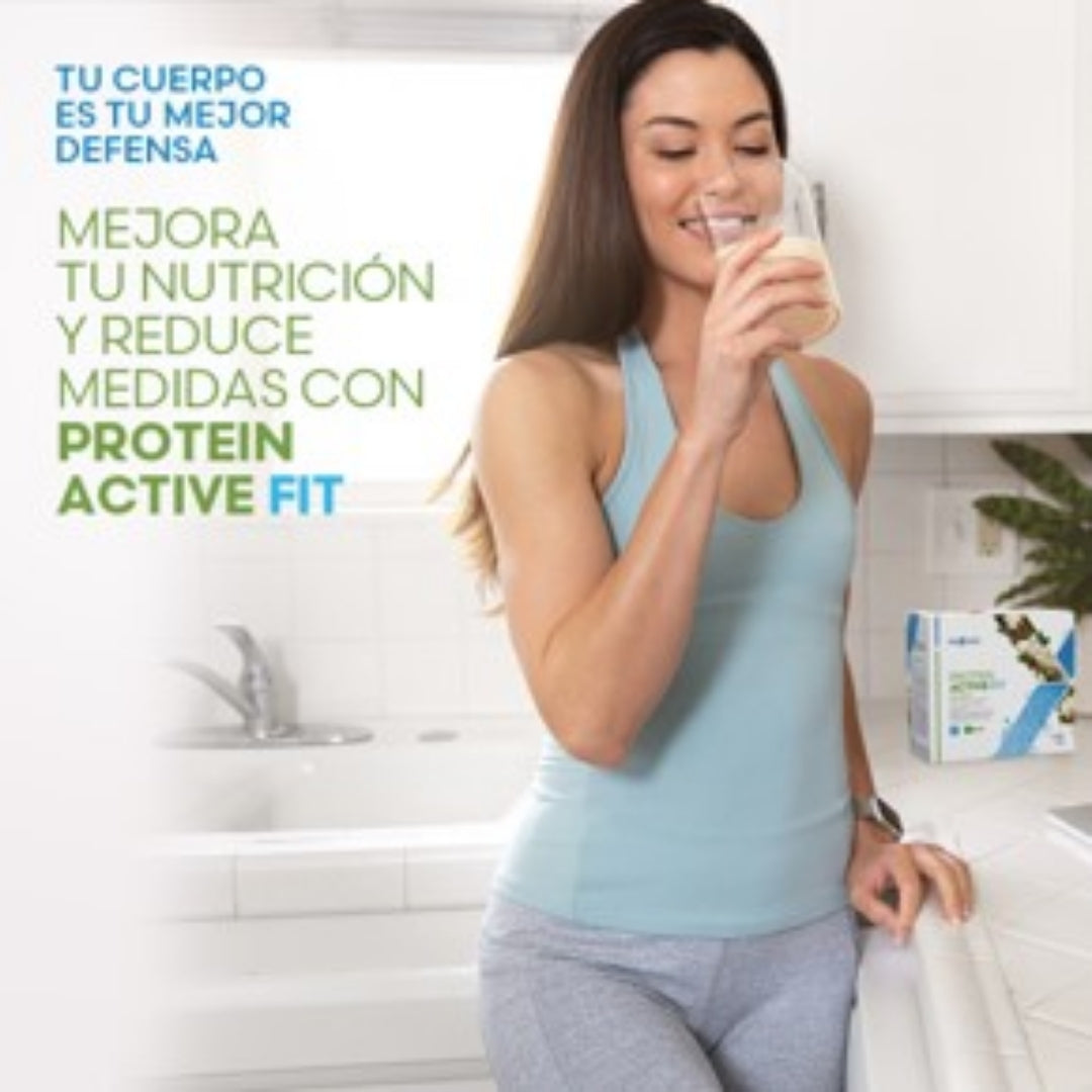 Proteína Activa Fit Fuxion Control de Peso y Saciedad con Proteína Vegetal Sabor Vainilla - 14 Sobres