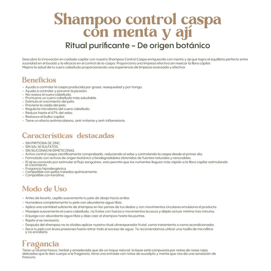 Shampoo Control Caspa - Ritual Botánico