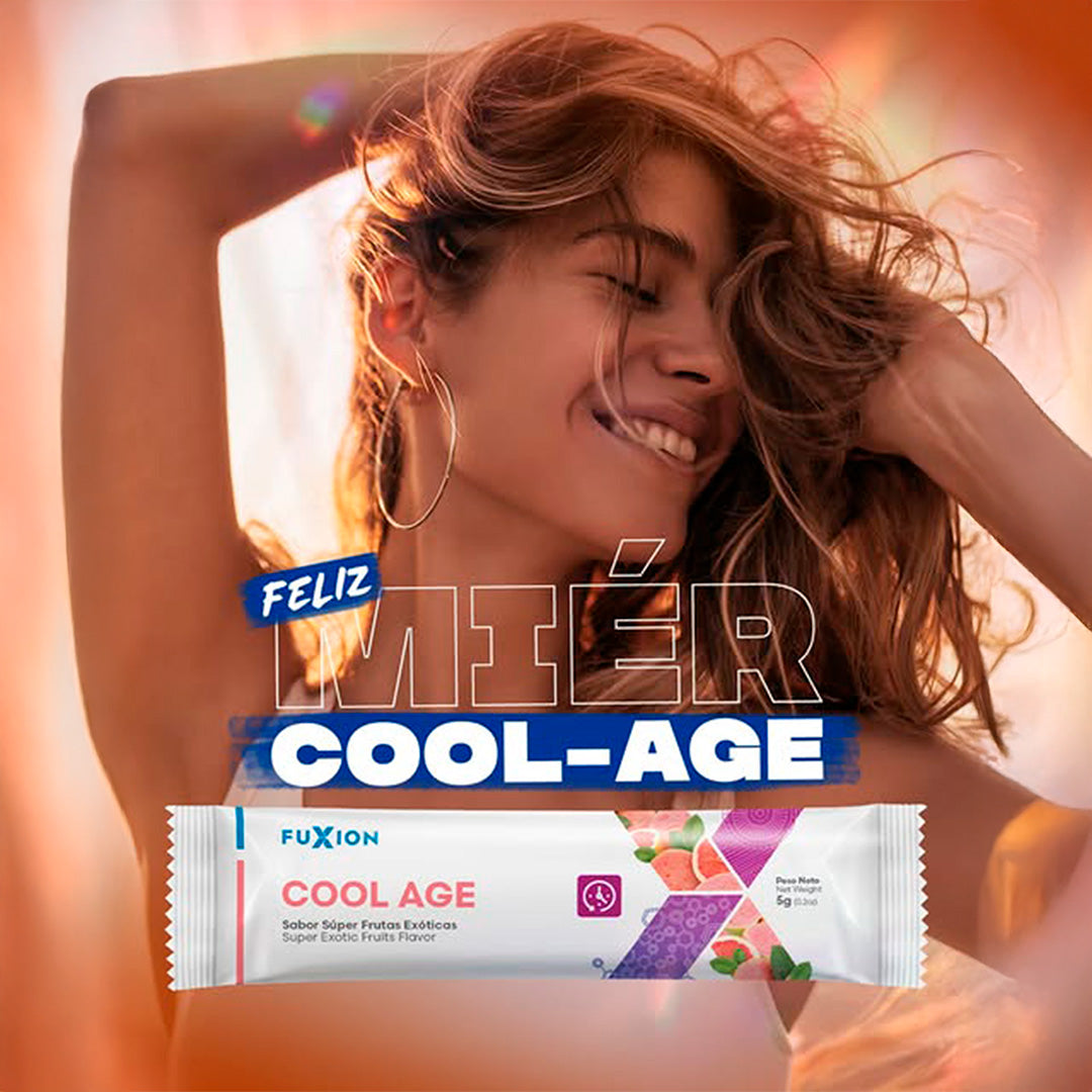 Colágeno Cool Age Fuxion Apoyo Nutricional para la Piel, Cabello y Uñas - 28 Sobres