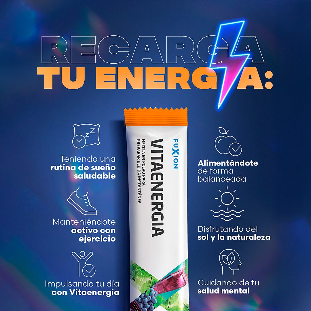 Vitaenergía Fuxion Multivitaminas, Aumenta La Energía - 30 Sobres