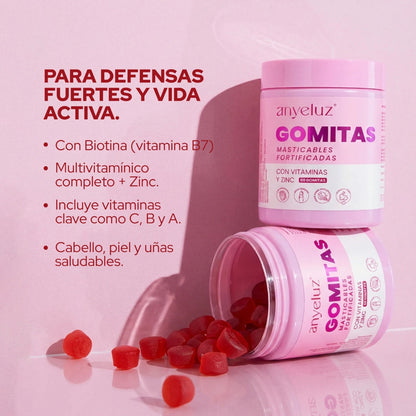 Gomitas de Biotina Fortificadas Con Biotina y Zinc - Anyeluz