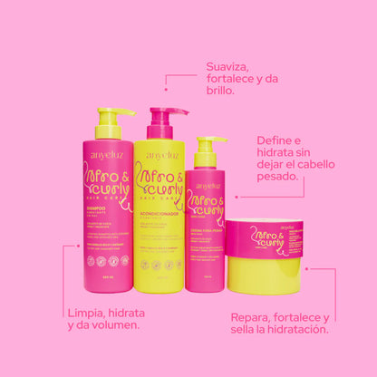 Kit Para Rizos Afro & Curly - Anyeluz