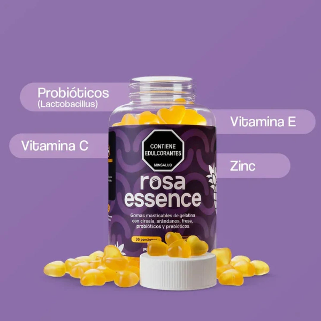 Gomas Masticables Con Probióticos Rosa Essence Para El Equilibrio Y Confianza Íntima - Rosa Latina