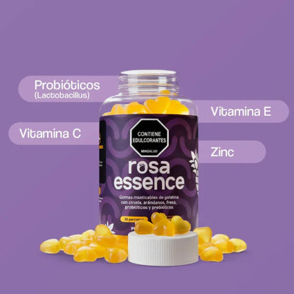 Gomas Masticables Con Probióticos Rosa Essence Para El Equilibrio Y Confianza Íntima - Rosa Latina