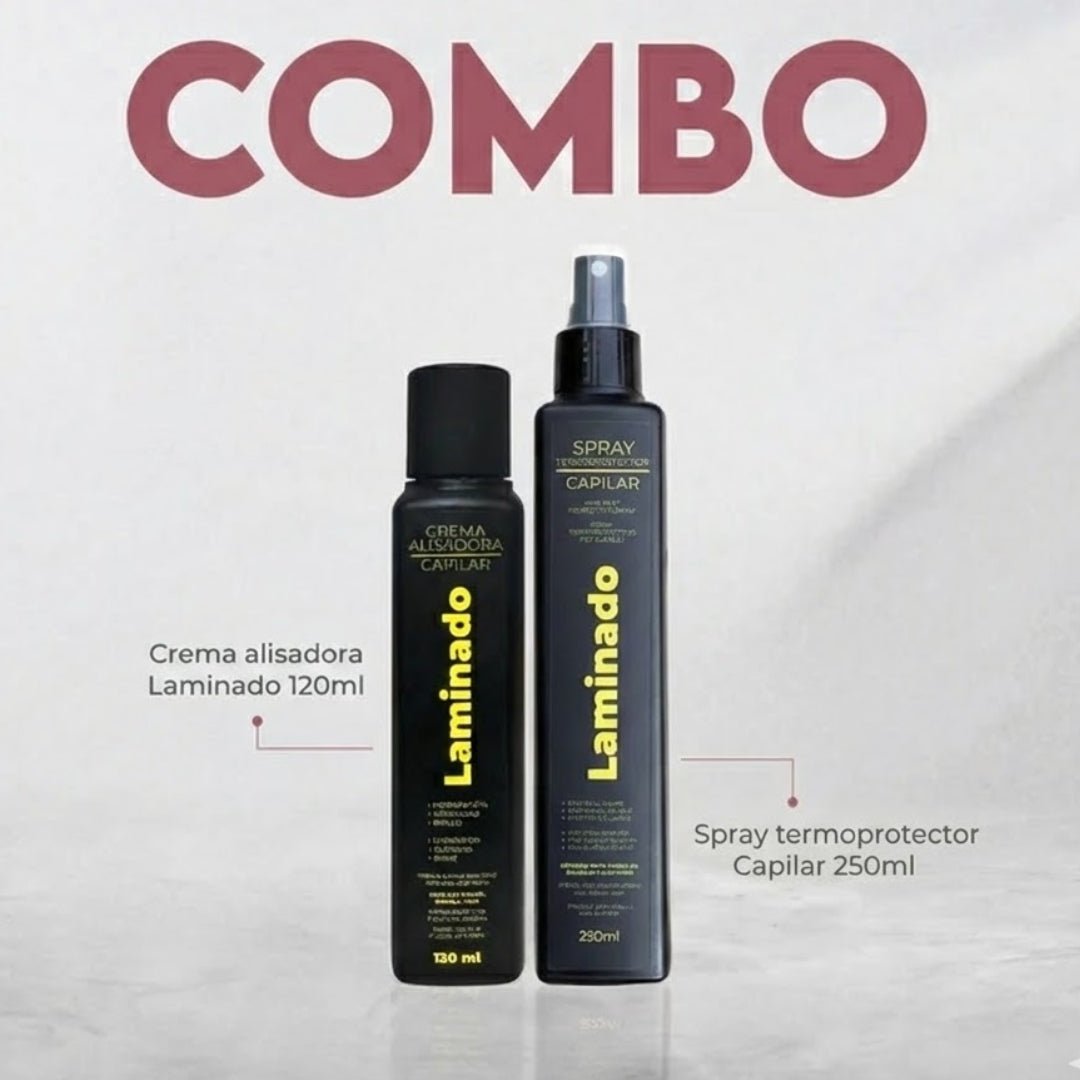 Kit Crema Alisadora Laminado + Perfume Termo protector 250Ml - Productos Lz