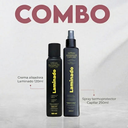 Kit Crema Alisadora Laminado + Perfume Termo protector 250Ml - Productos Lz