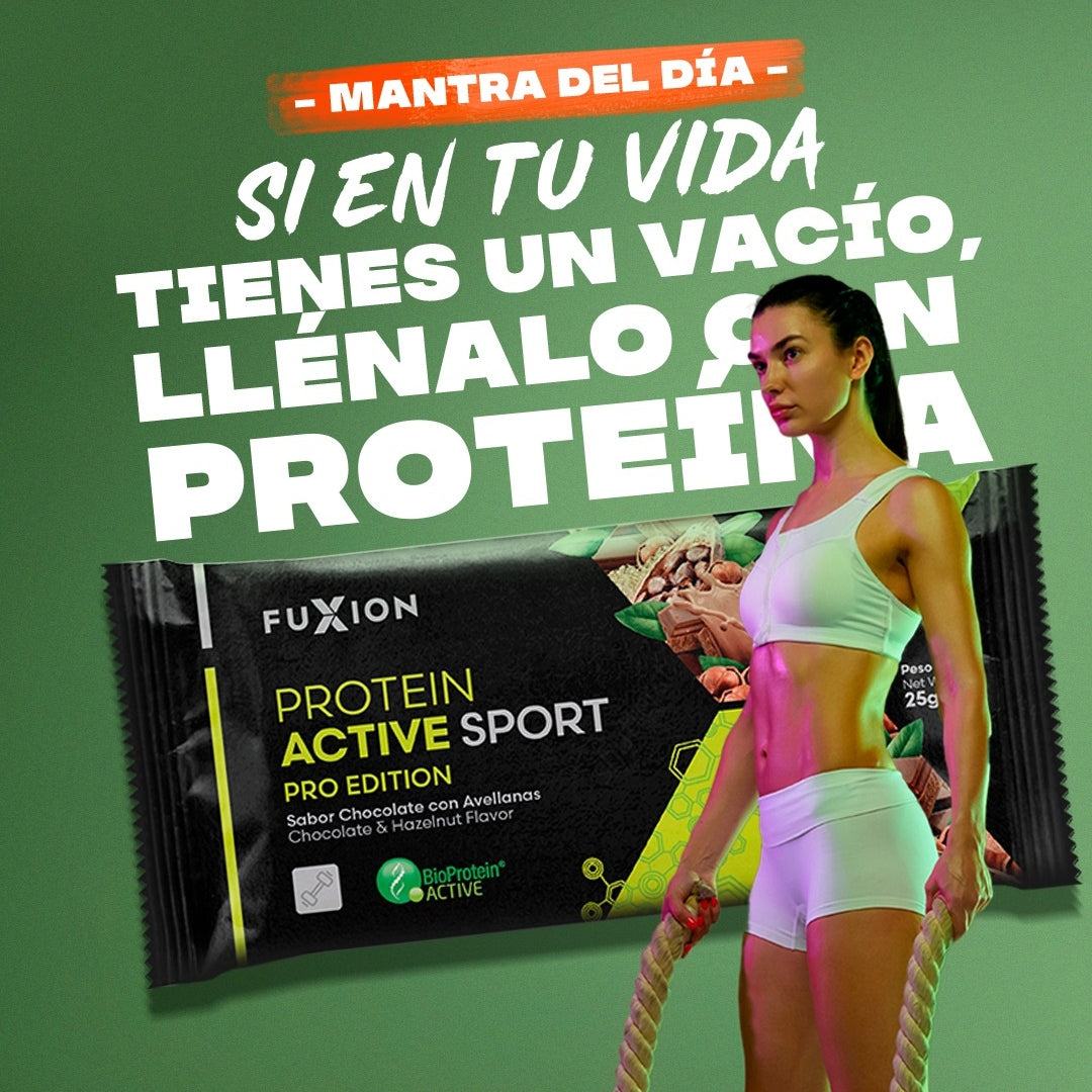 Proteína Activa Sport Fuxion Vegetal Aumenta Masa Muscular Magra - 14 Sobres