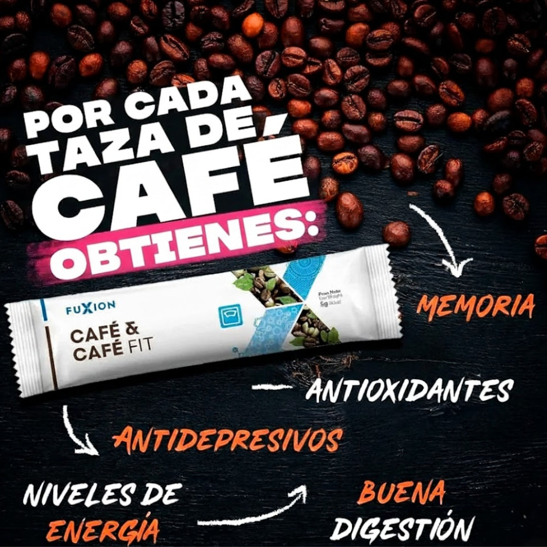 Café Fit Fuxion Control de Peso, Energía y Bienestar - 28 Sobres
