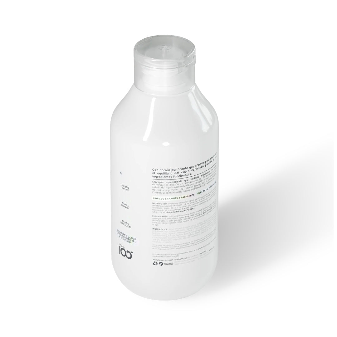 Shampoo Control Caspa, Anticaspa y Antipicazón - Poción