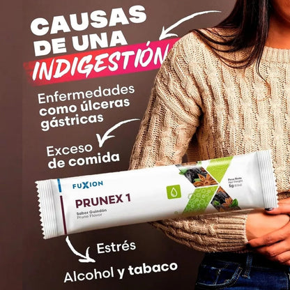 Prunex Fuxion Para El Estreñimiento, Limpieza Natural Del Colon, Detox - 7 Sobres