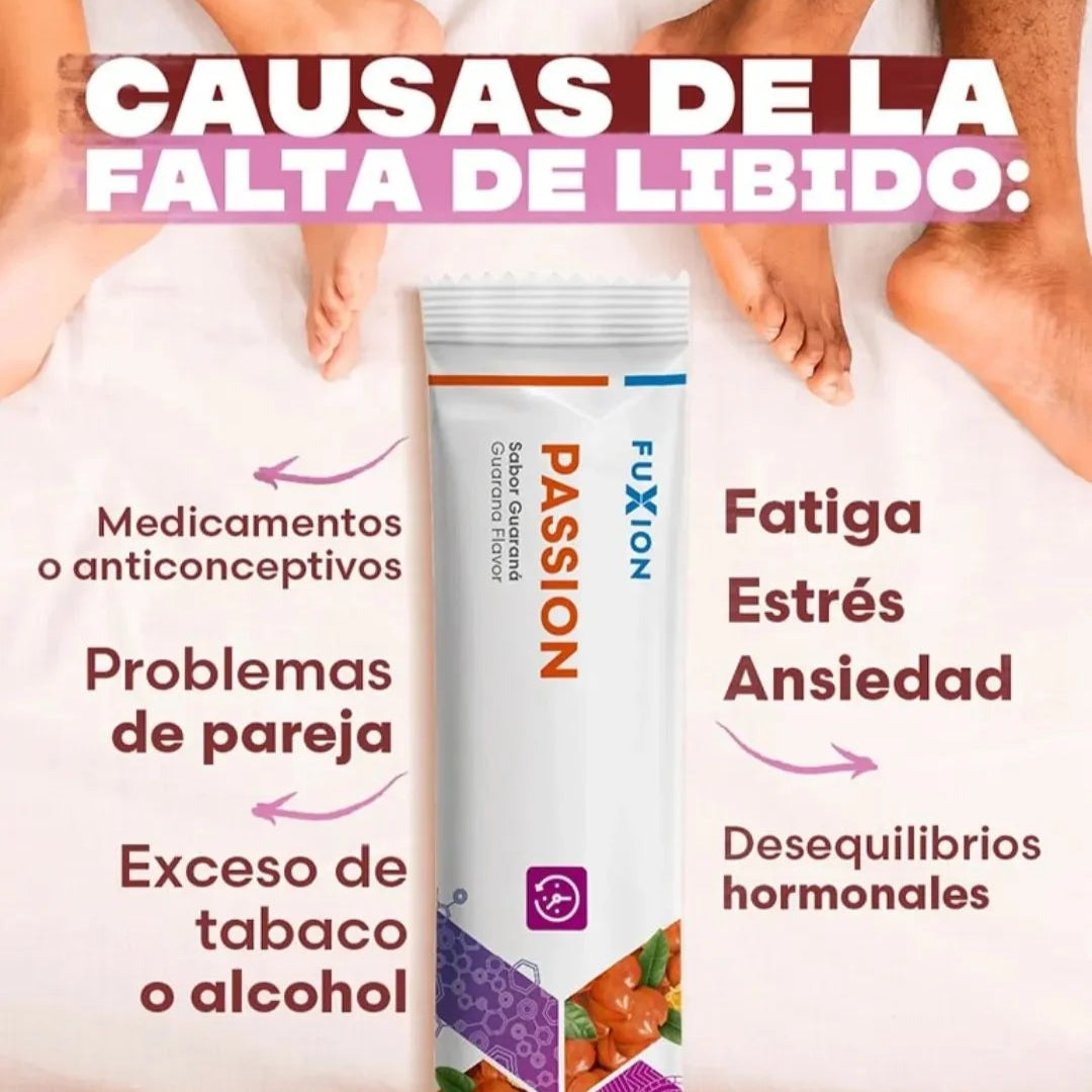 Passion Fuxion Mejorar Circulación Sanguínea, Deseo Y Energía - 28 Sobres