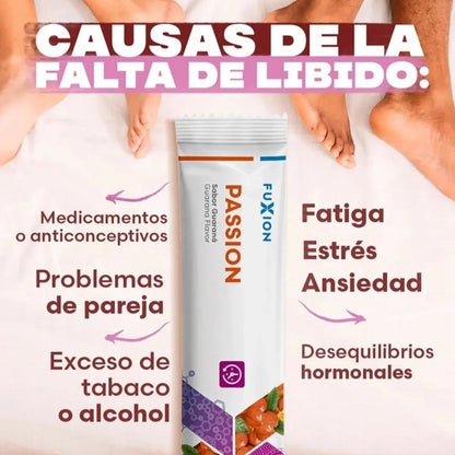 Passion Fuxion Mejorar Circulación Sanguínea, Deseo Y Energía - 28 Sobres