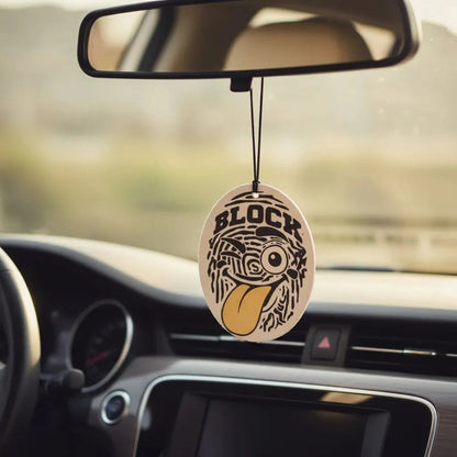 Perfume Para Carro Carblock + Restaurador De Partes Negras Blackblock + Ambientador Colgante Emojiblock