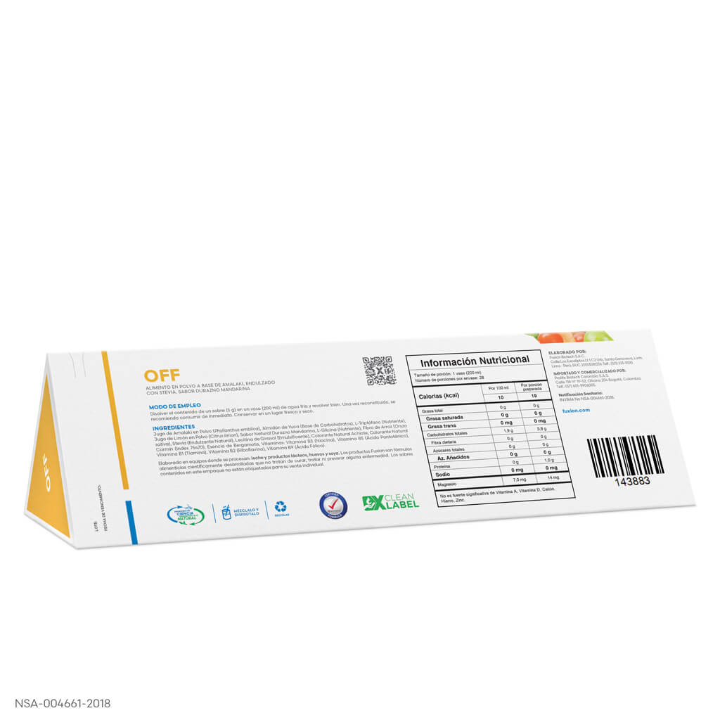 Off Fuxion Dormir Reduce Estrés - 28 Sobres