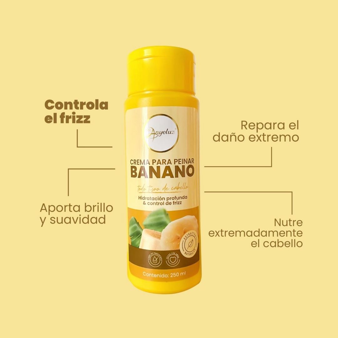 Crema para Peinar con Banano - Anyeluz