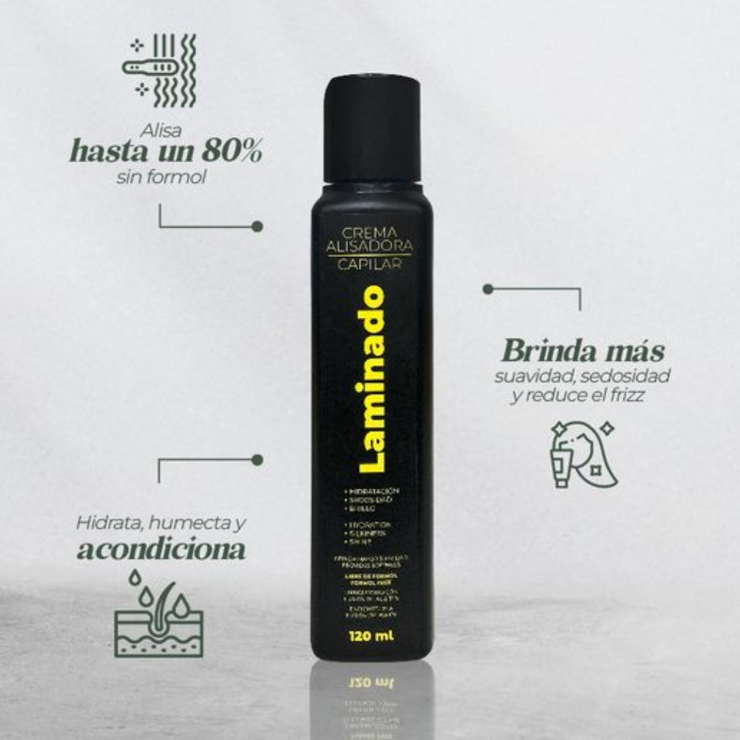 Kit Crema Alisadora Laminado + Perfume Termo protector 20Ml - Productos Lz