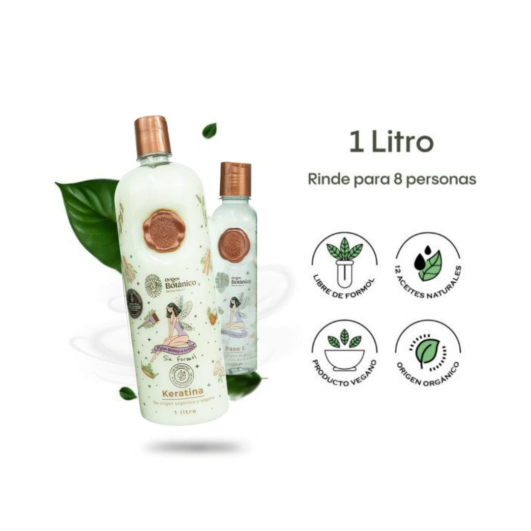 Kit de keratina evolución 1 Litro - 8 personas (grande) - Ritual Botánico
