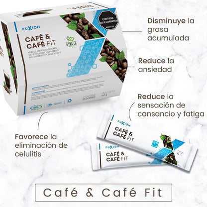 Café Fit Fuxion Control de Peso, Energía y Bienestar - 28 Sobres