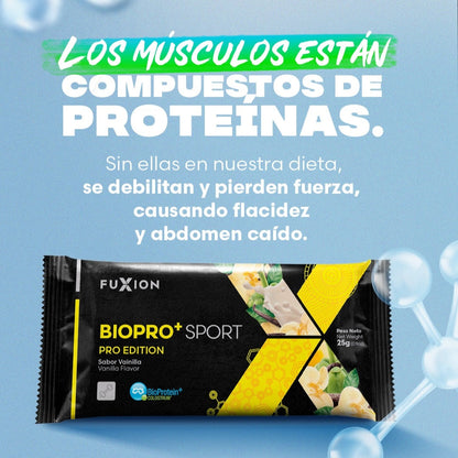 Proteína Biopro+ Sport Fuxion Aumenta Masa Muscular Magra - 14 Sobres