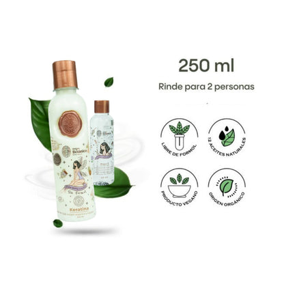 Kit de keratina evolución 250ml - 2 personas (mediana) - Ritual Botánico