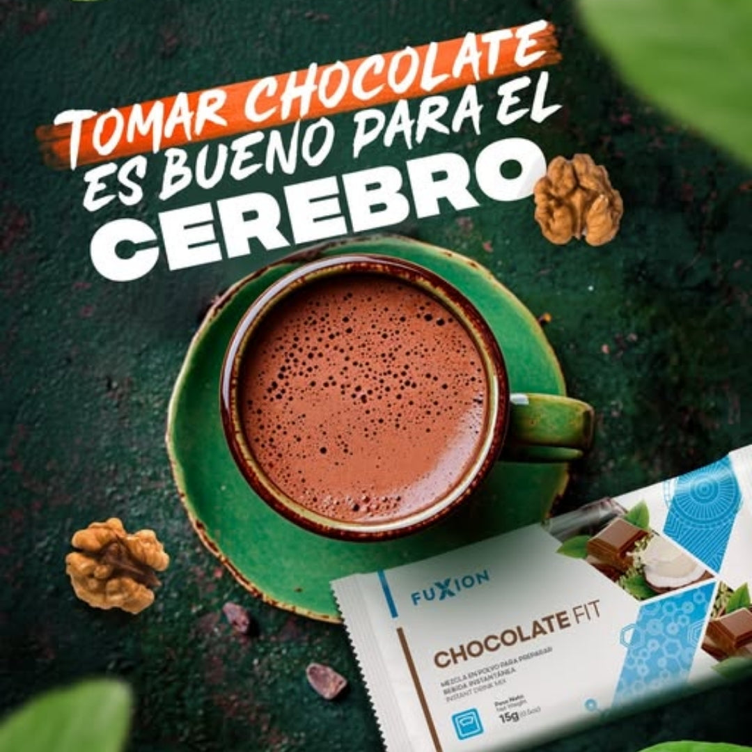 Chocolate Fit Fuxion Reduce Medidas y Ansiedad De Comer - 14 Sobres